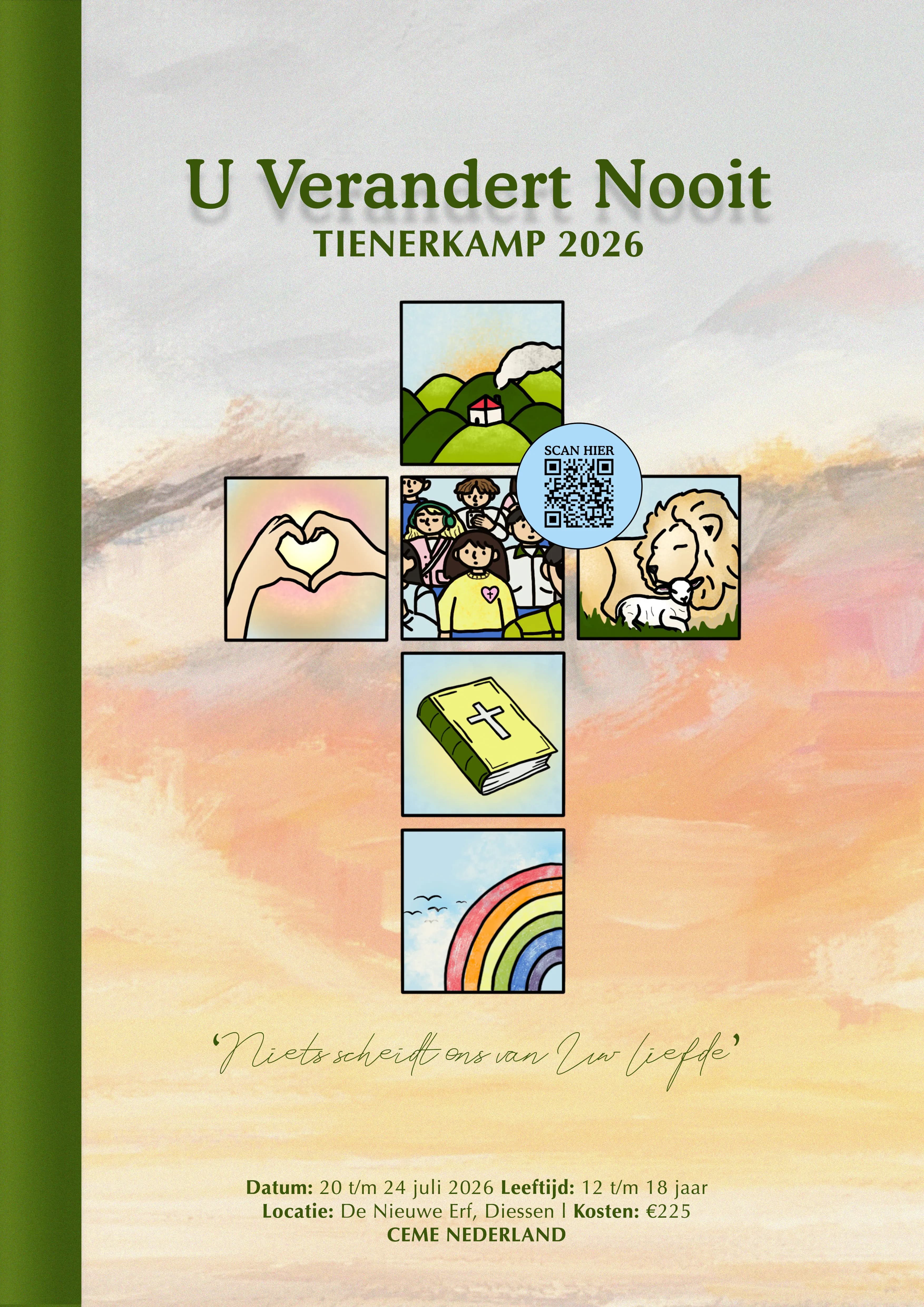 Tienerkamp 2026 — U Verandert Nooit poster